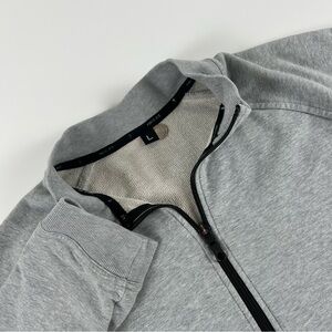 Public Rec Men’s SZ L Sweatshirt Gray Heathered 1/4 Zip Pullover Pima Cotton